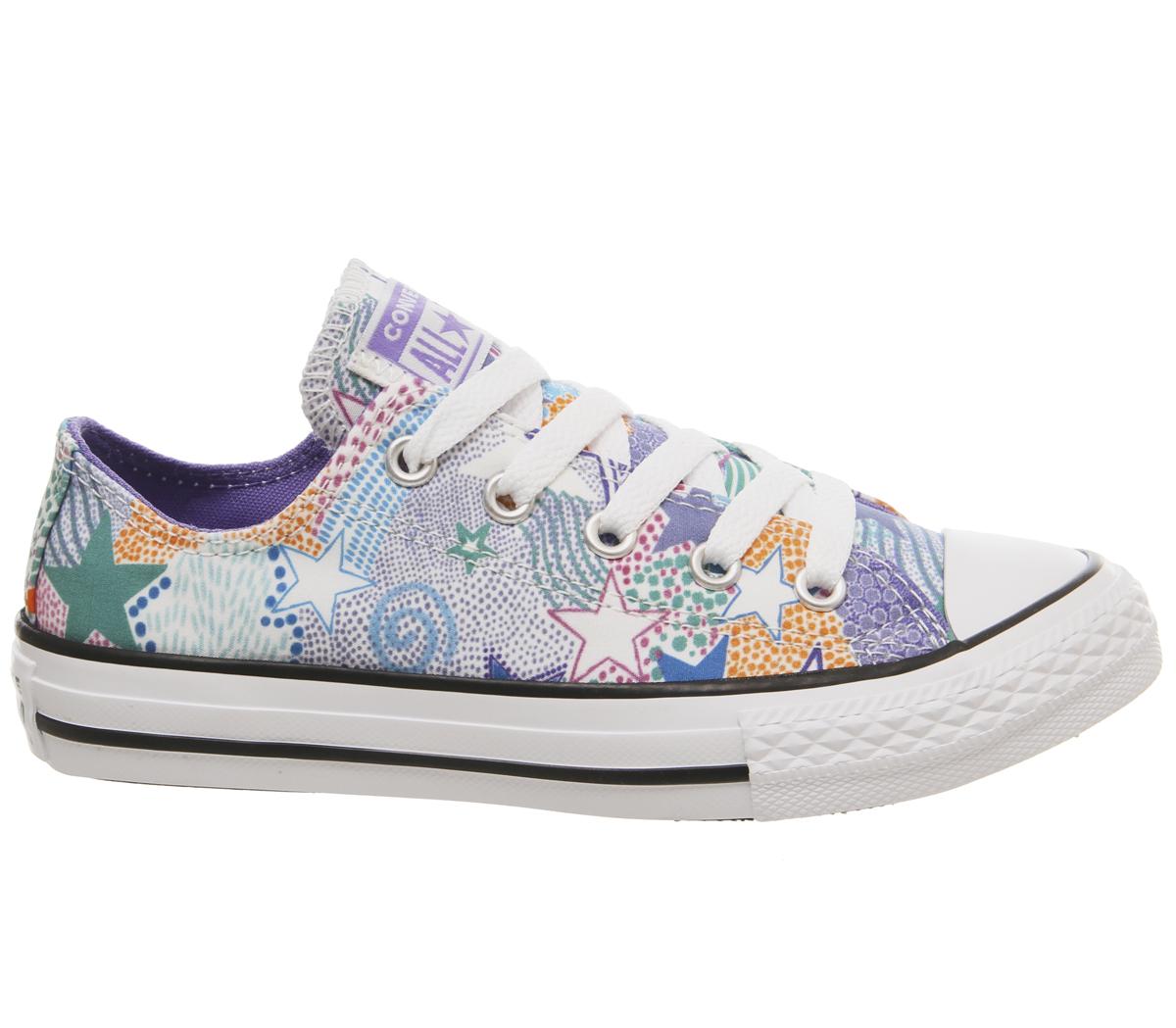ConverseAll Star Low YouthWhite Wild Lilac Black