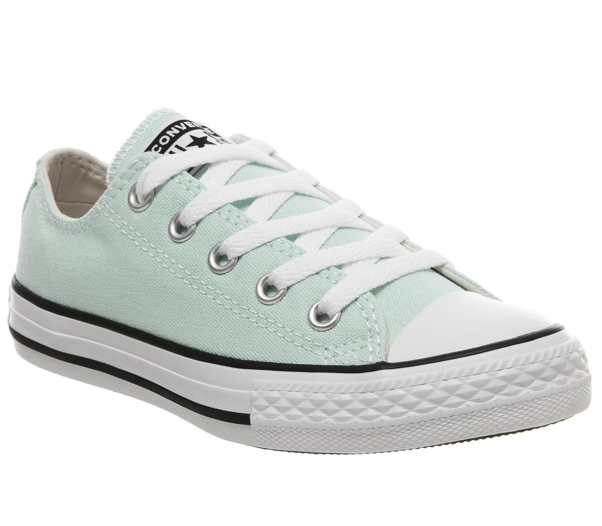 Converse All Star Low Youth Trainers Teal Tint White - Unisex