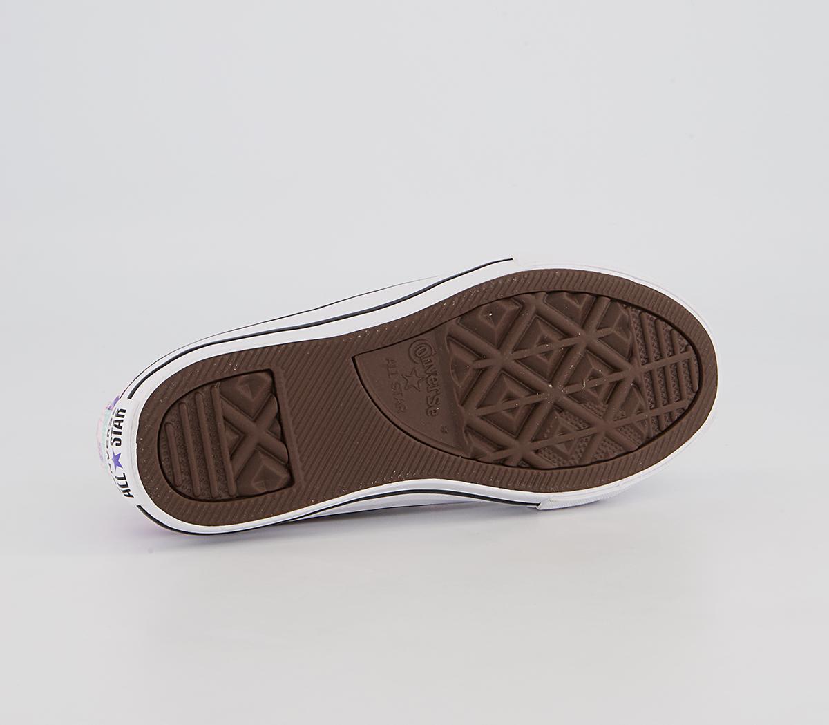 Converse All Star Low Youth Trainers Converse All Star Low Youth Trainers Pink Foam Wild Lilac Light Dew Mermaid
