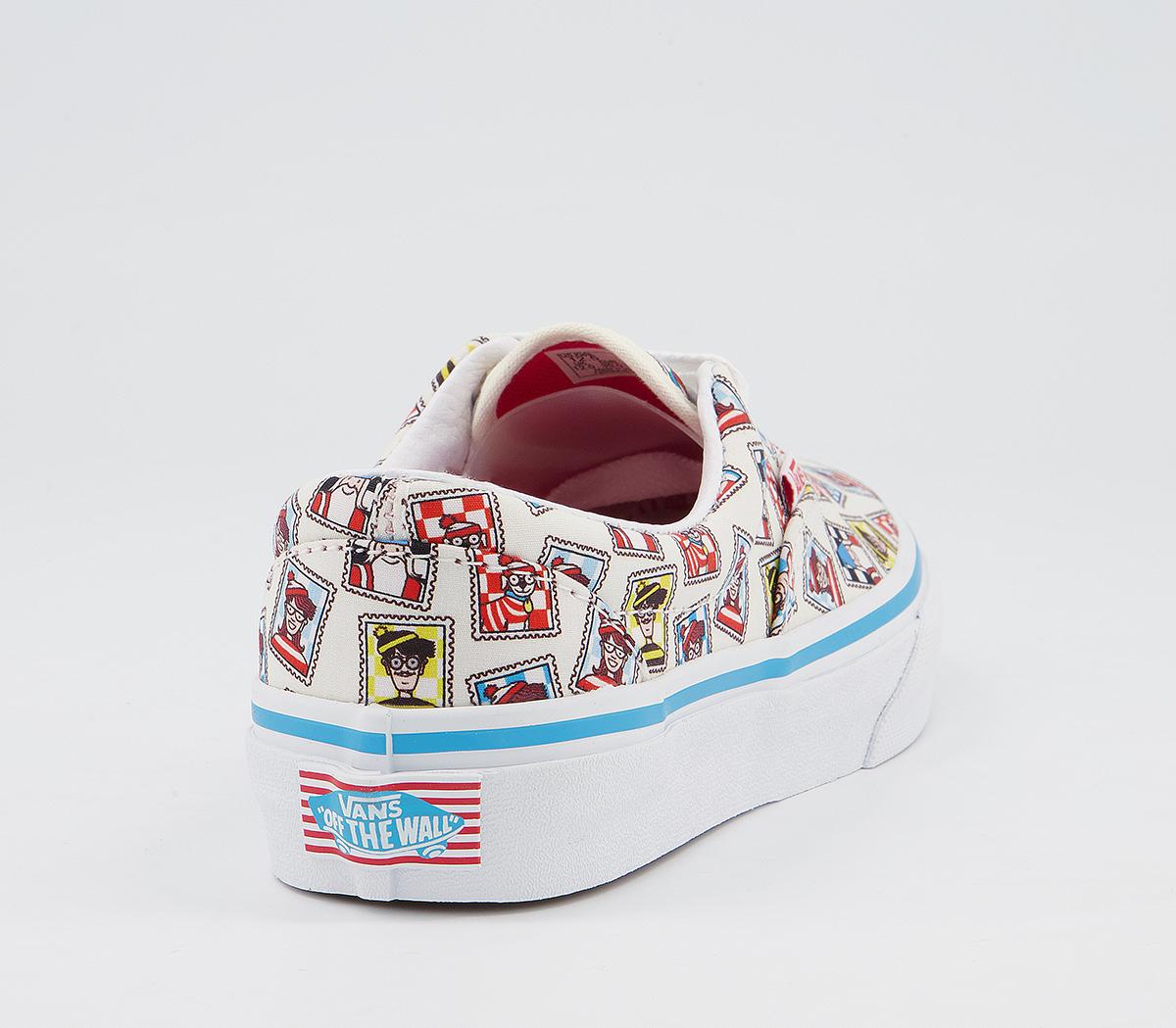 Vans Era Kids Trainers Vans Era Kids Trainers Wheres Waldo Postage
