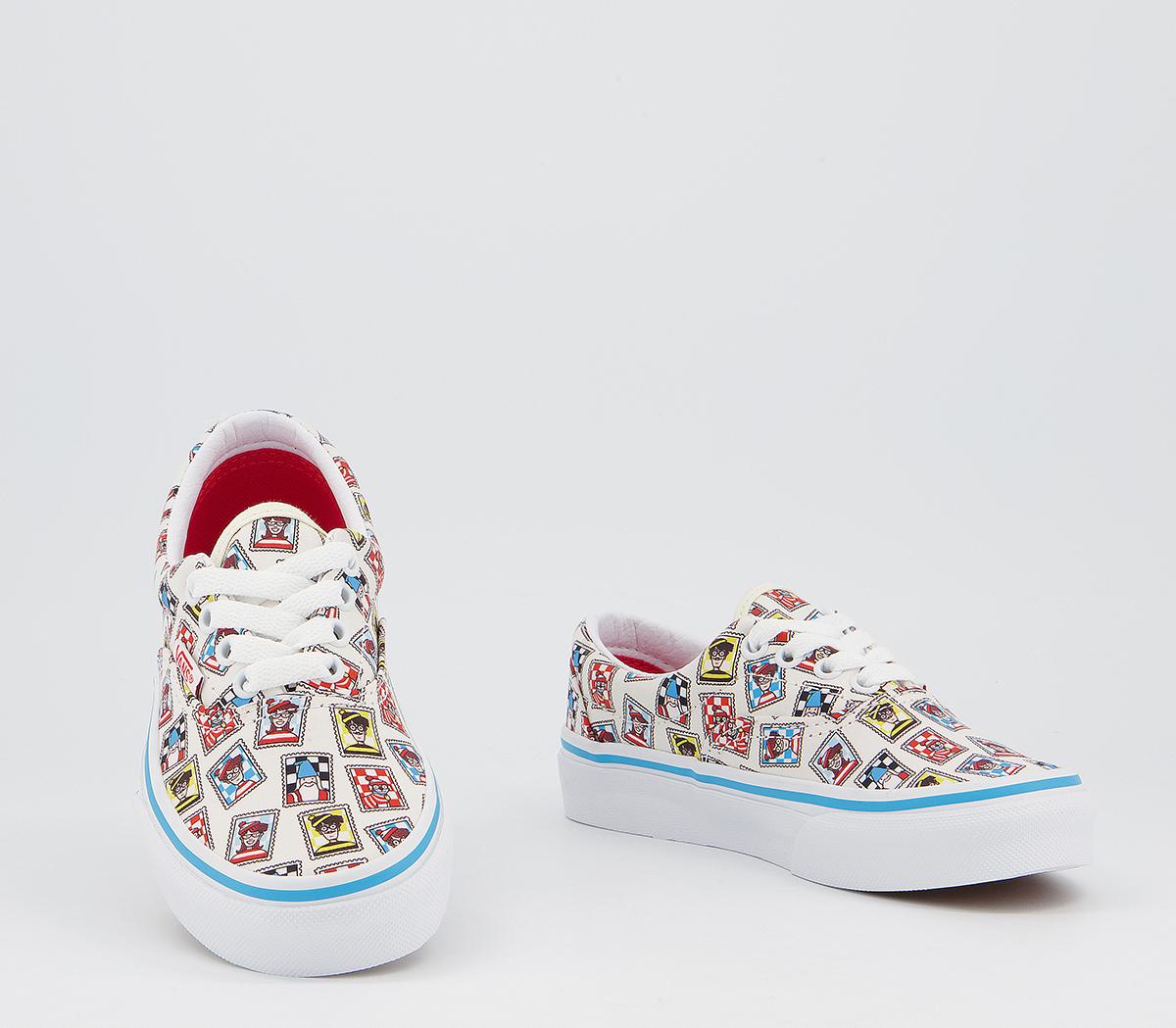 Vans Era Kids Trainers Vans Era Kids Trainers Wheres Waldo Postage