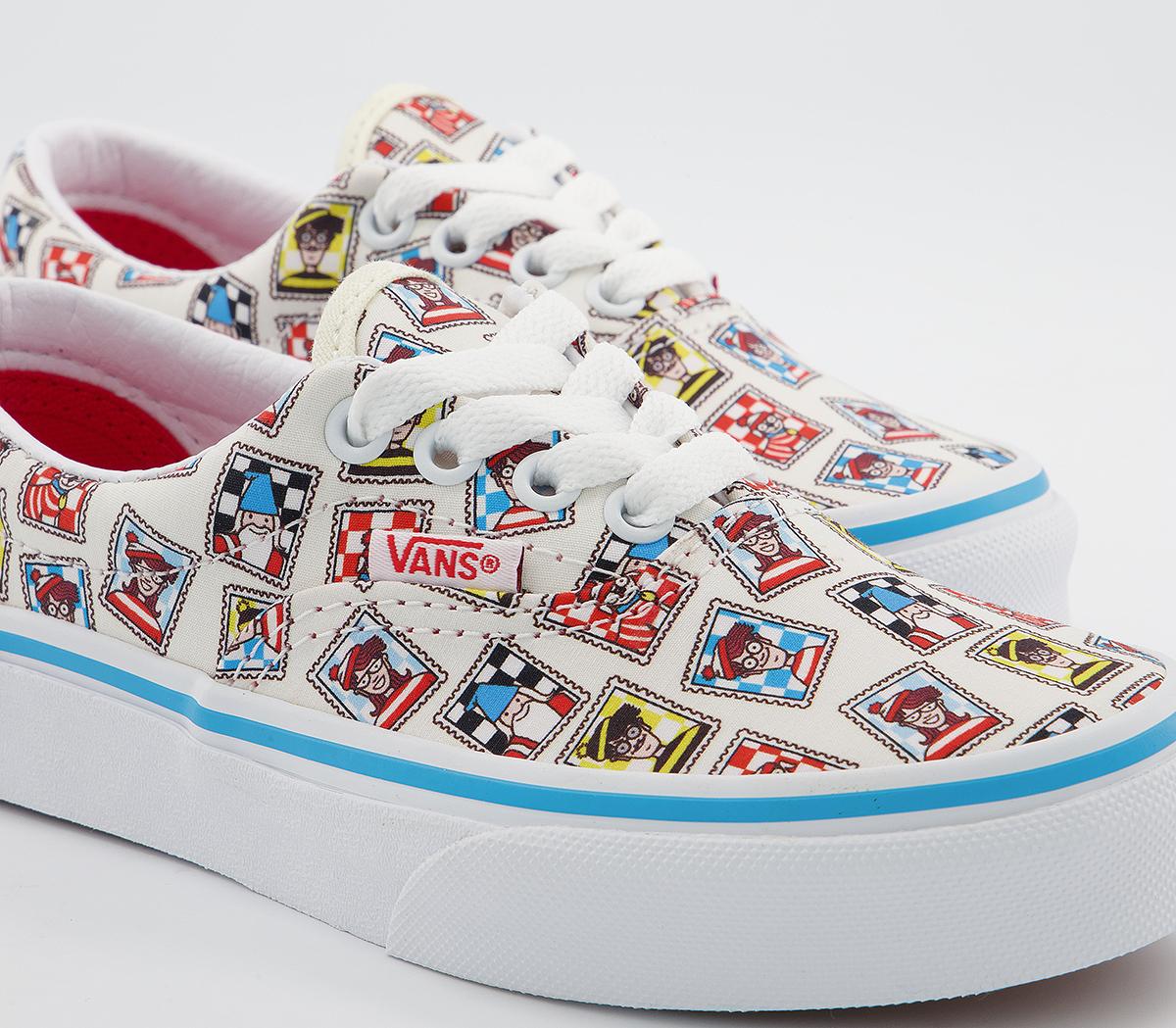 Vans Era Kids Trainers Vans Era Kids Trainers Wheres Waldo Postage