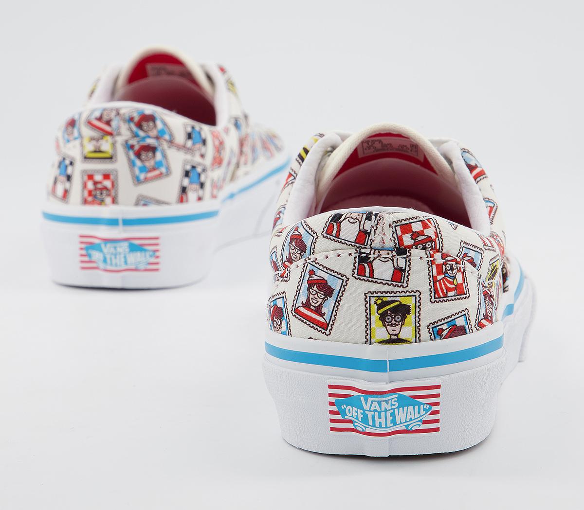 Vans Era Kids Trainers Vans Era Kids Trainers Wheres Waldo Postage
