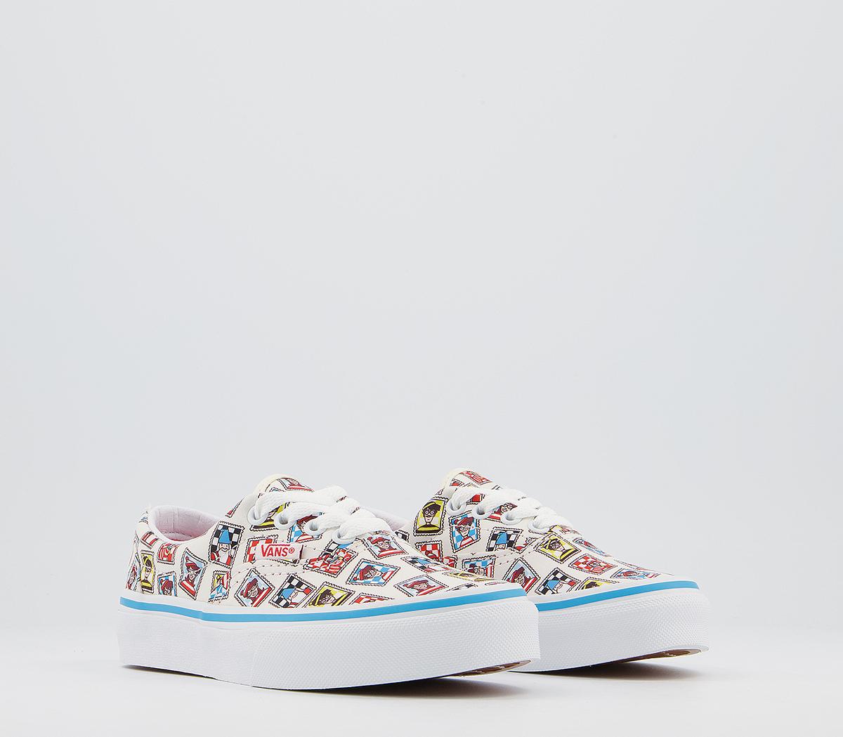 Vans Era Kids Trainers Vans Era Kids Trainers Wheres Waldo Postage