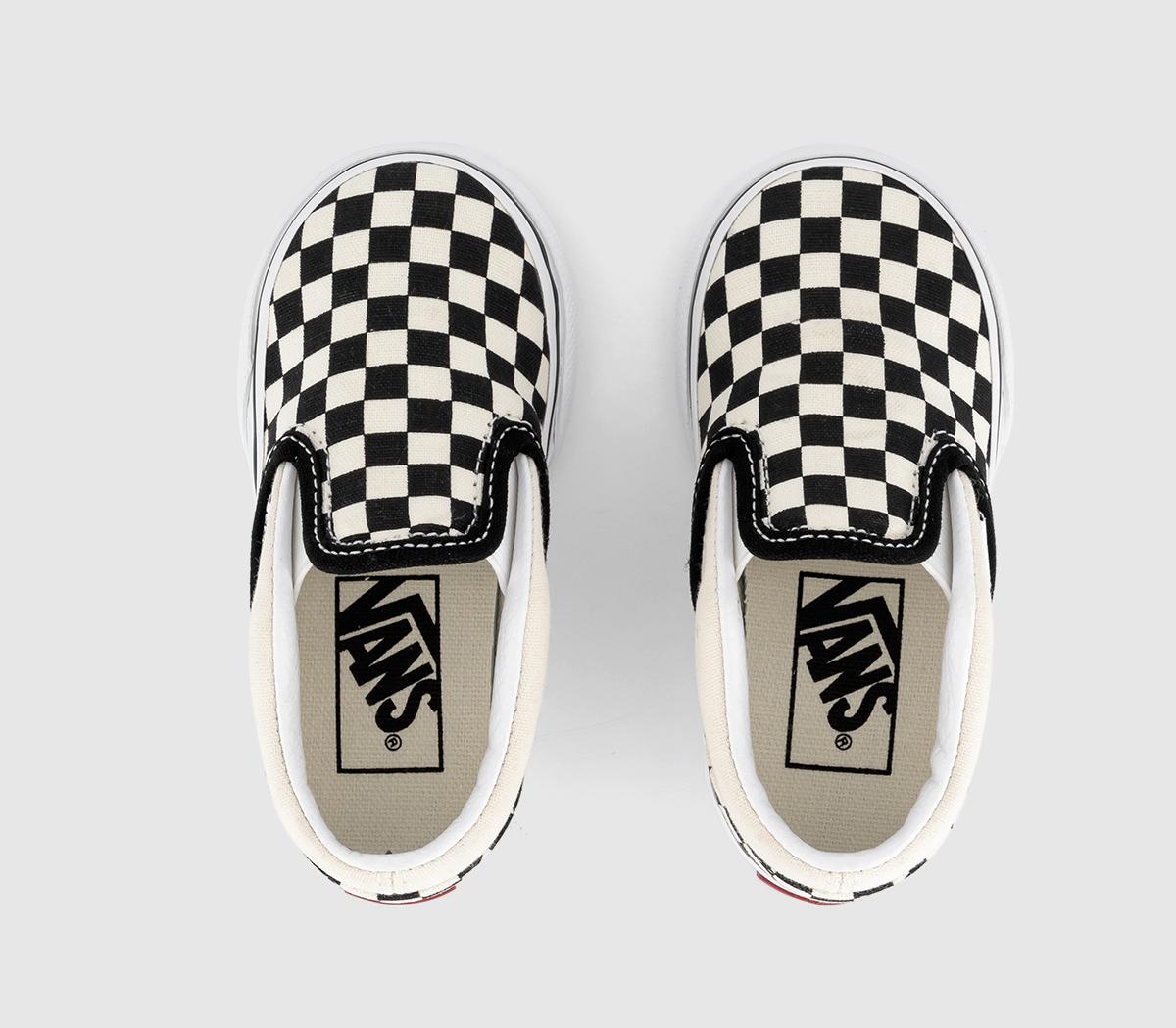 VansClassic Slip On Trainers Toddlers VansClassic Slip On Trainers ToddlersBlack White Checkboard