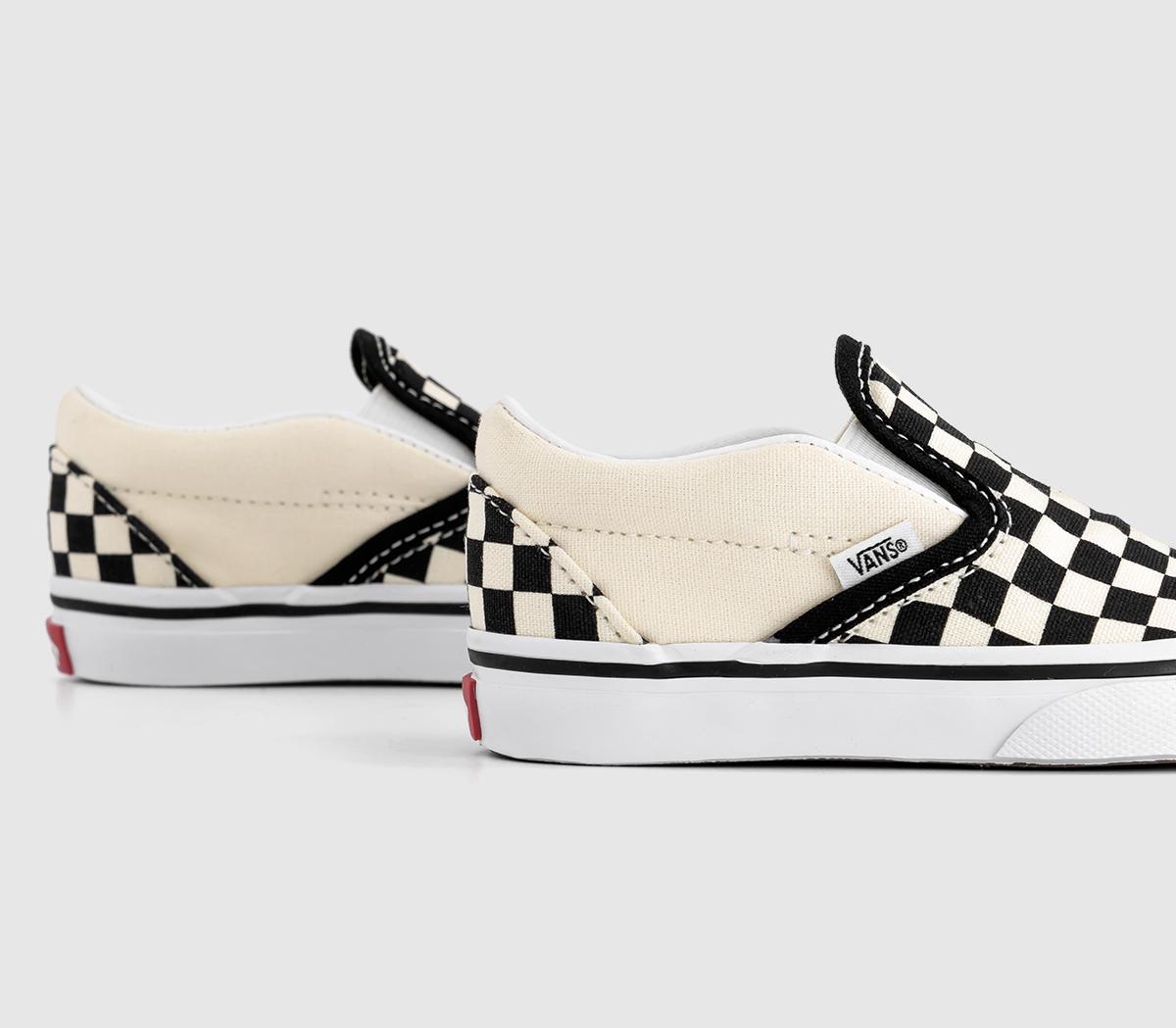 Vans Classic Slip On Trainers Toddlers Black White Checkboard - Unisex