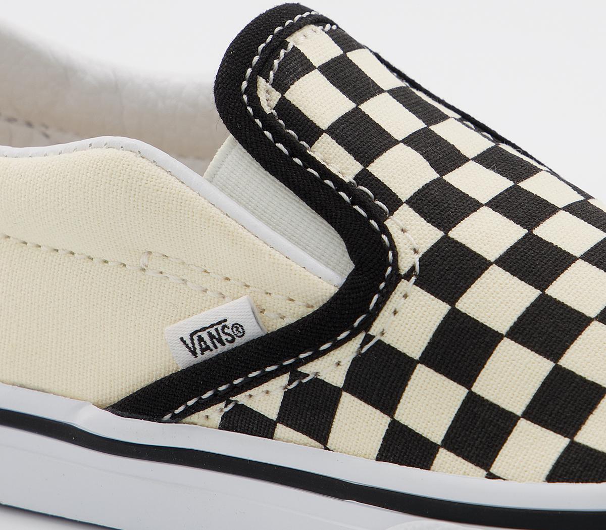VansClassic Slip On Trainers Toddlers VansClassic Slip On Trainers ToddlersBlack White Checkboard