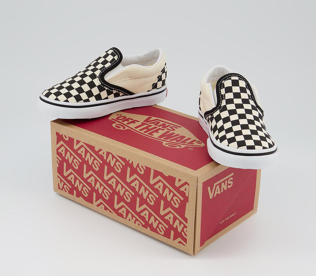 VansClassic Slip On Trainers Toddlers VansClassic Slip On Trainers ToddlersBlack White Checkboard