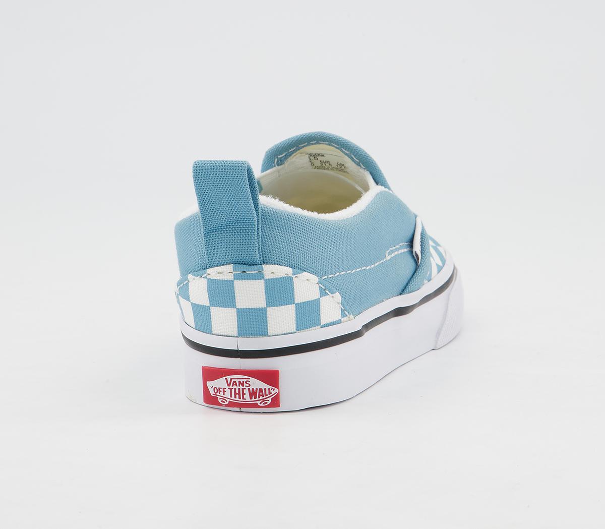 VansClassic Slip On Toddlers TrainersCheckerboard Blue True White