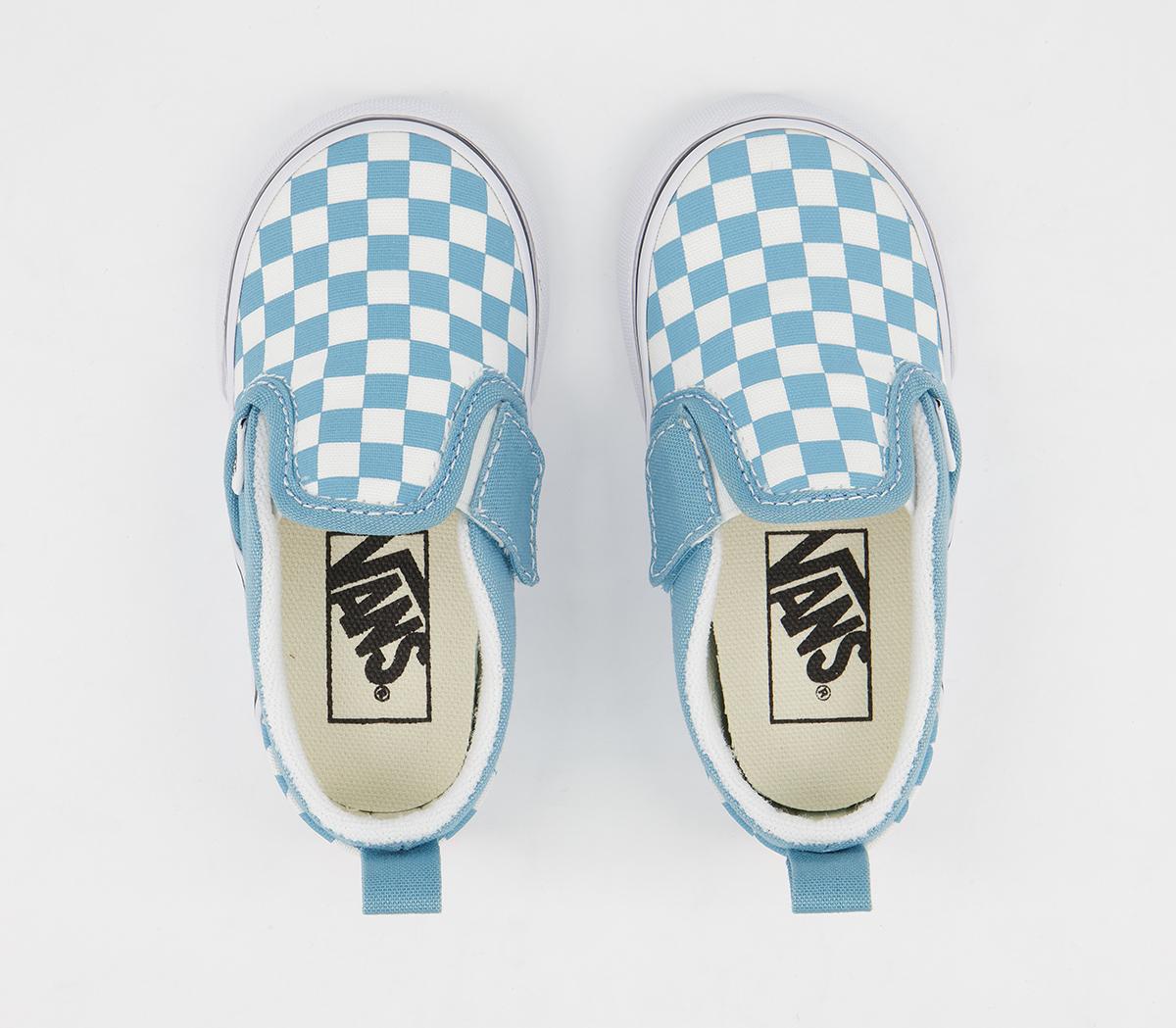 VansClassic Slip On Toddlers TrainersCheckerboard Blue True White