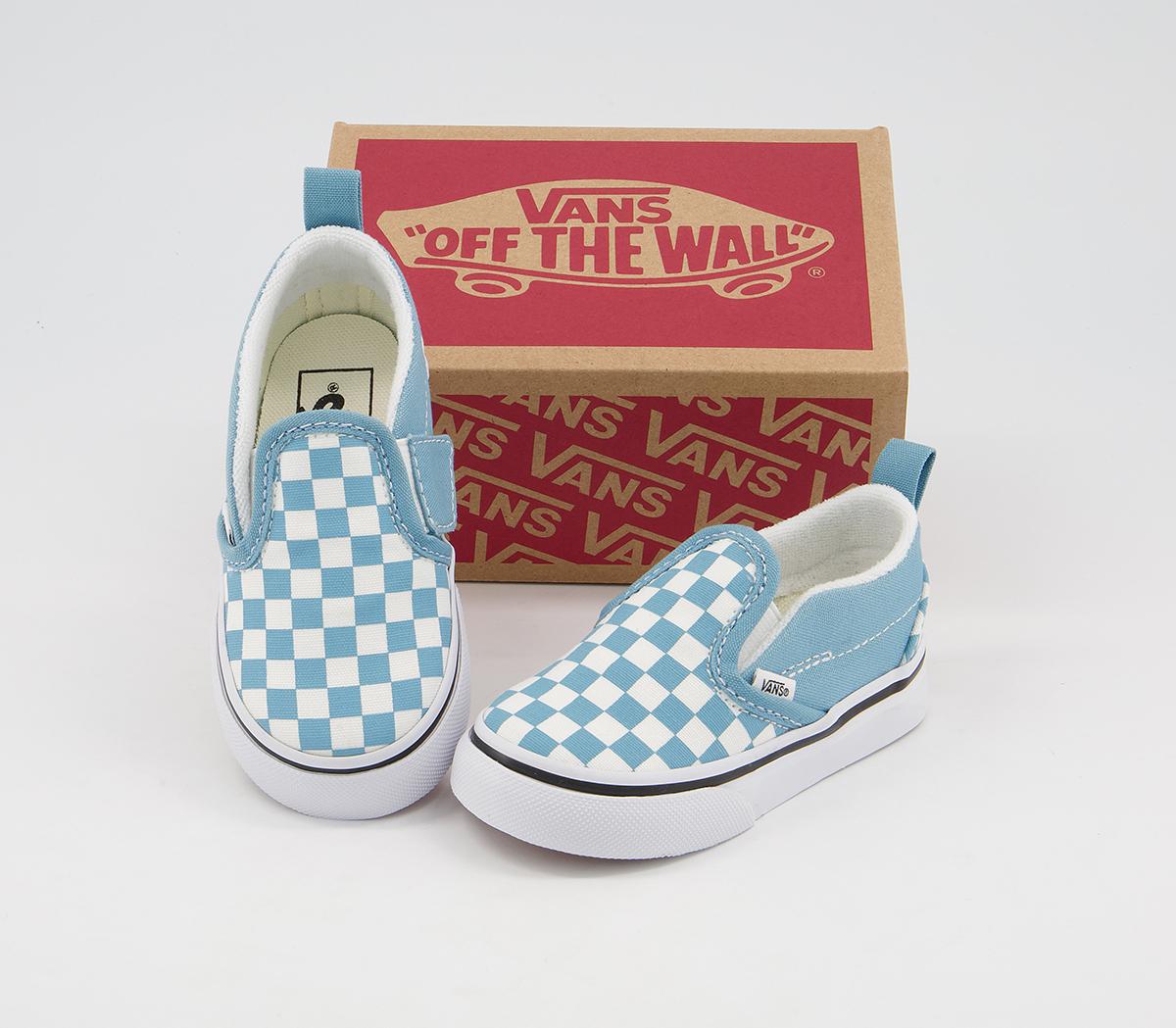 VansClassic Slip On Toddlers TrainersCheckerboard Blue True White