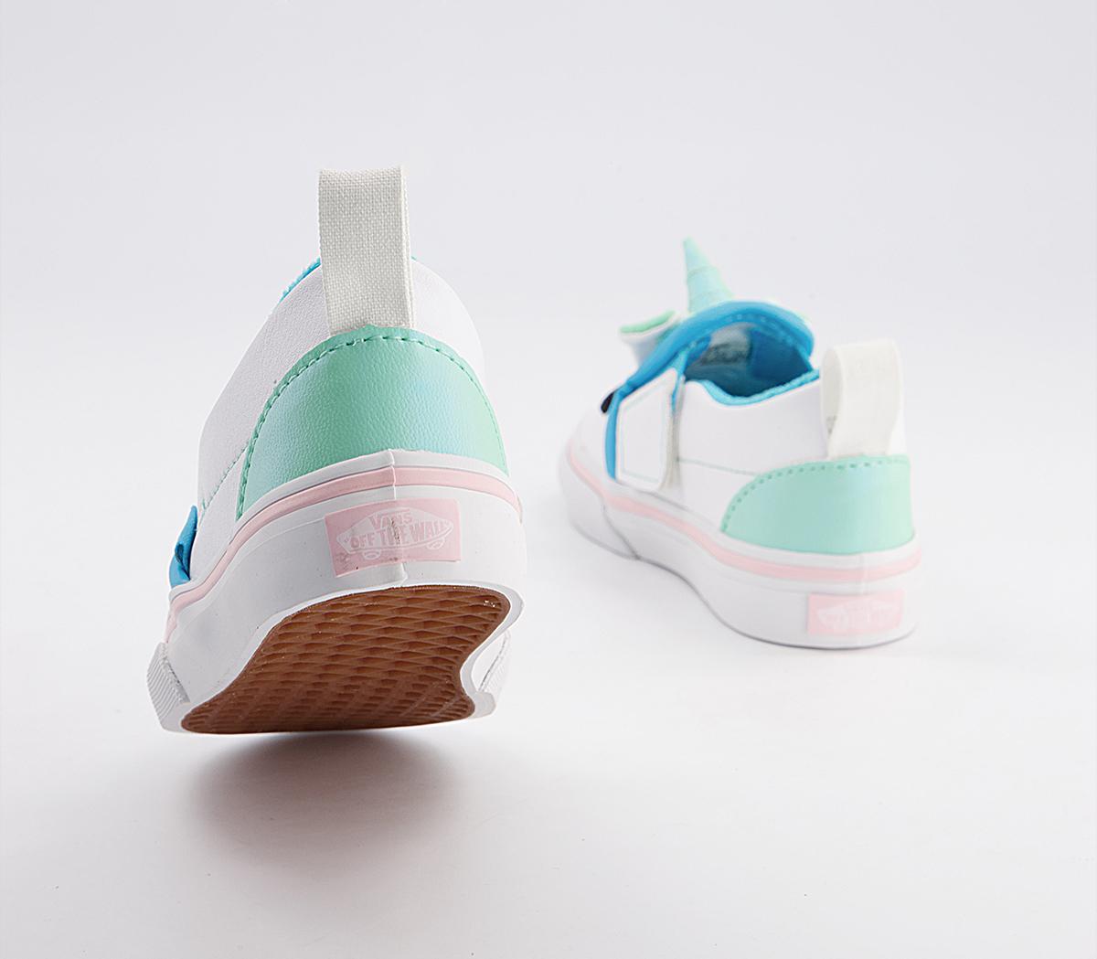 VansClassic Slip On Toddler TrainersUnicorn Blue Iridescent