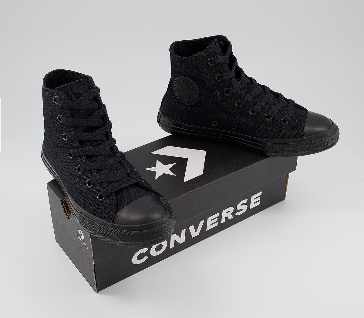 ConverseAll Star Hi Youth TrainersBlack Mono