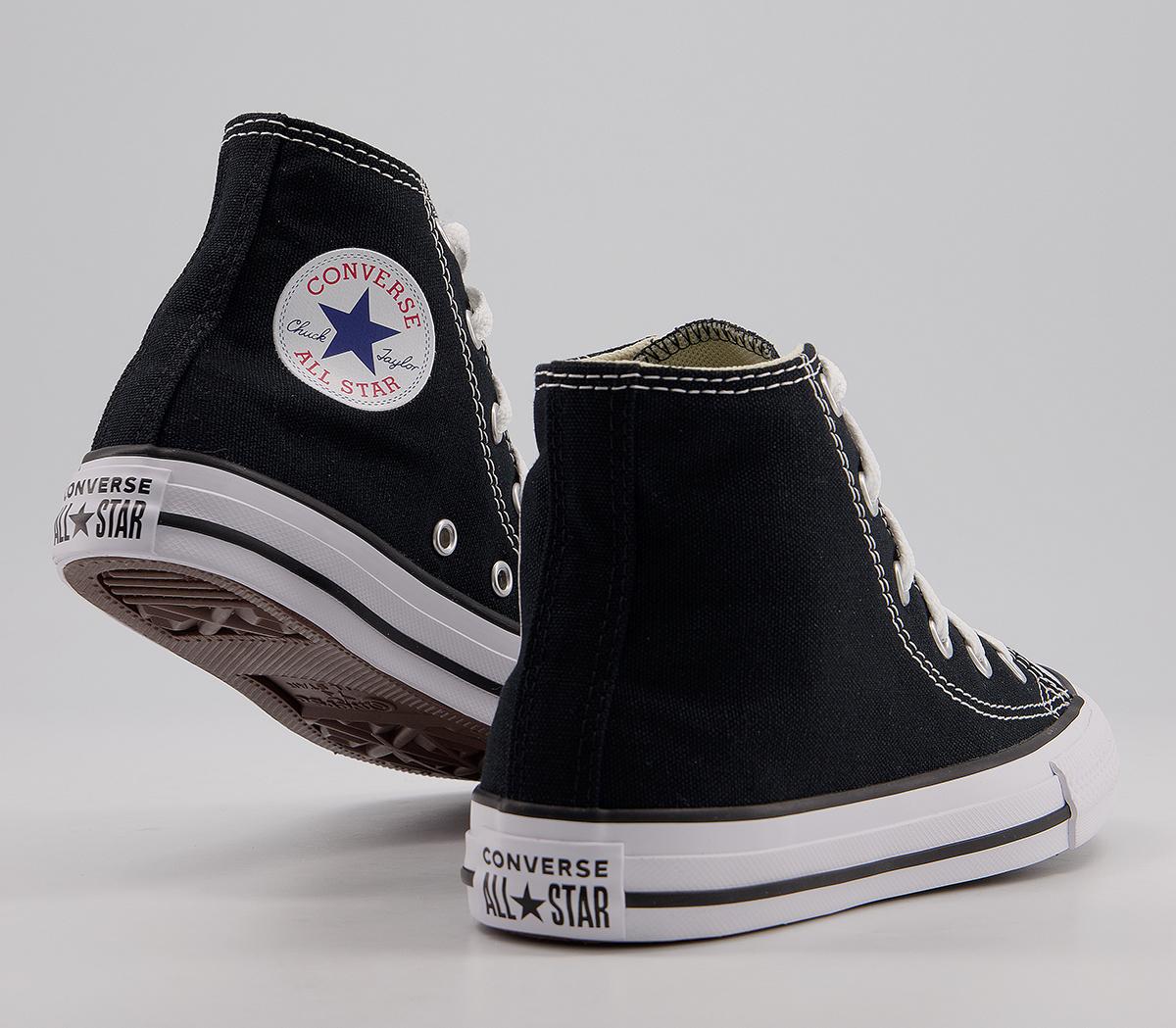 Converse All Star Hi Trainers Converse All Star Hi Trainers Black White