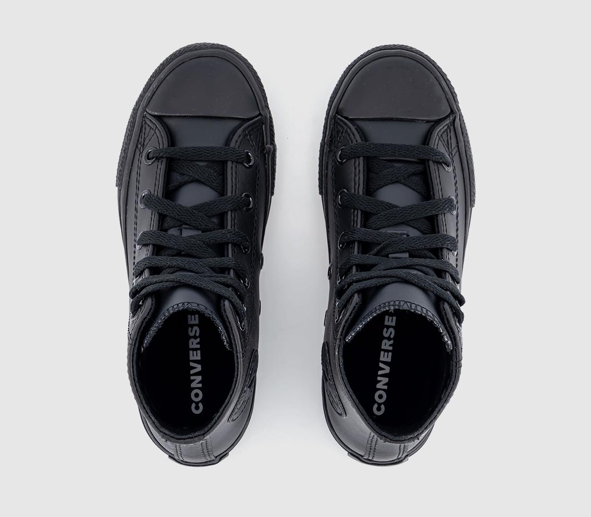 ConverseAll Star Hi Youth TrainersBlack Leather