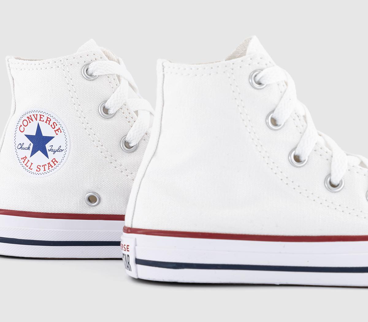 Converse All Star Hi Youth Trainers Optical White - Unisex