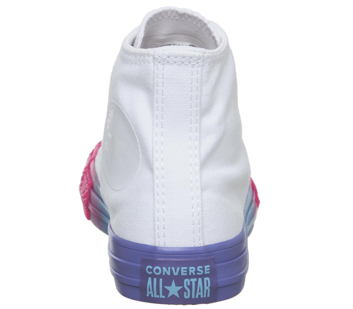 ConverseAll Star Hi Mid SizesWhite Racer Pink Black
