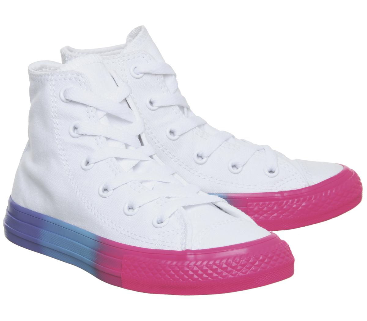 ConverseAll Star Hi Mid SizesWhite Racer Pink Black