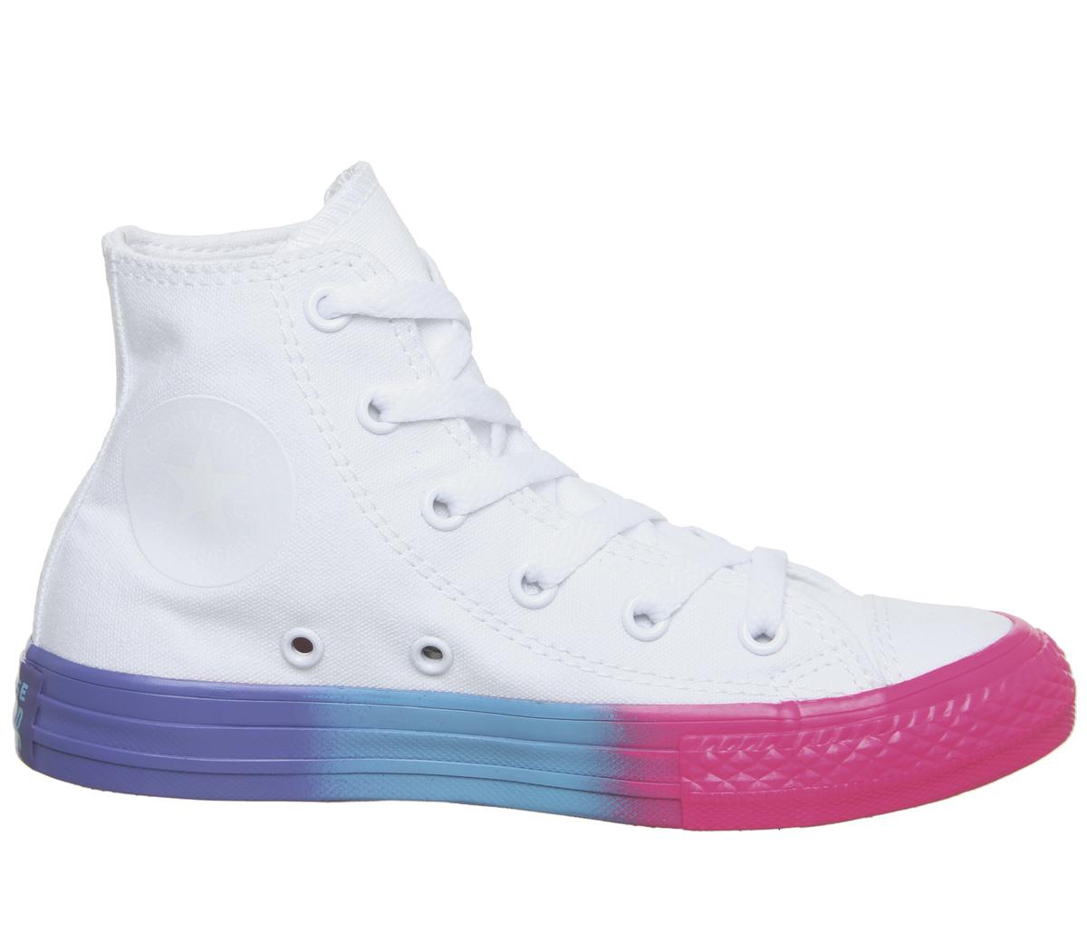 ConverseAll Star Hi Mid SizesWhite Racer Pink Black