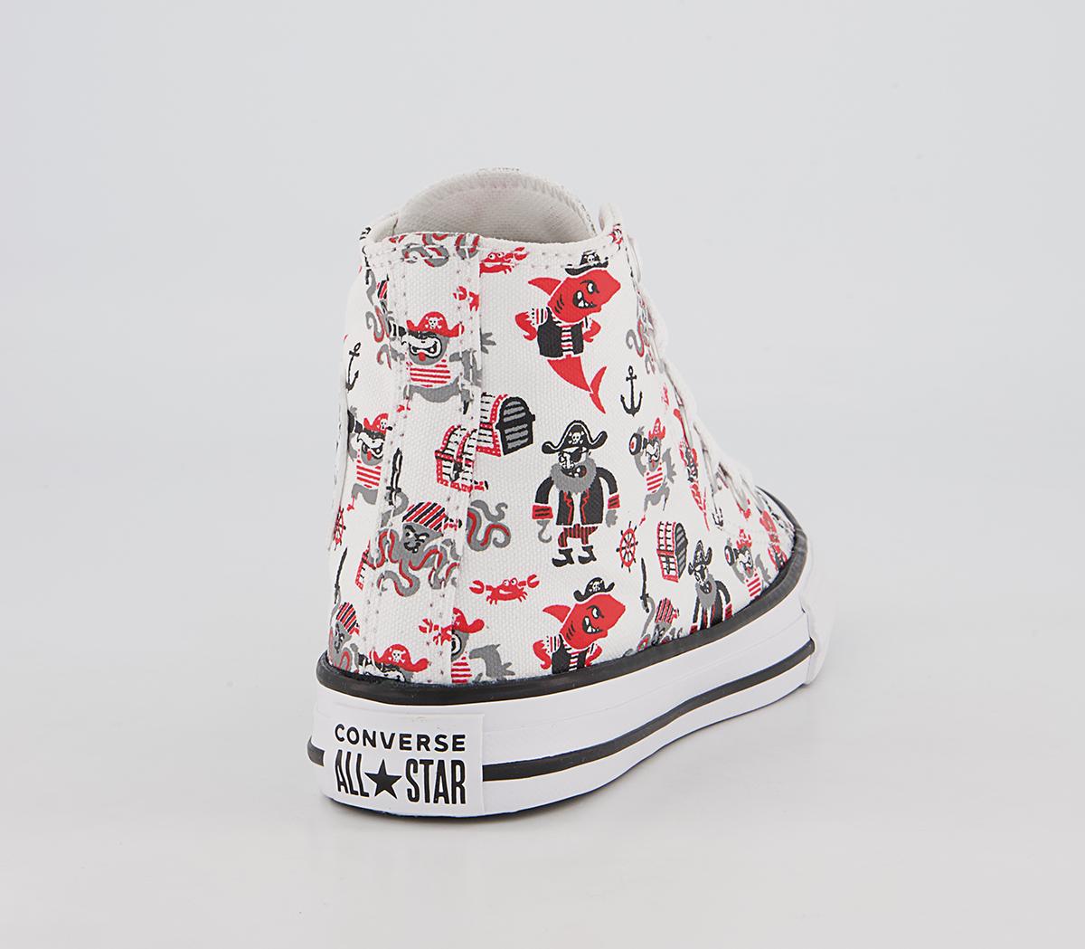 Converse All Star Hi Youth Trainers Converse All Star Hi Youth Trainers White University Red Black Pirate