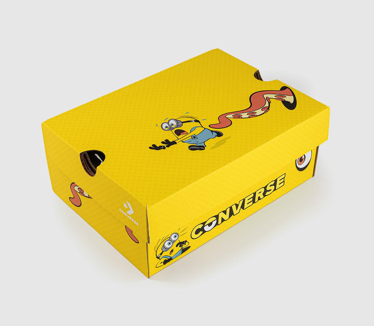 ConverseAll Star Hi Kids TrainersMinions White Yellow White