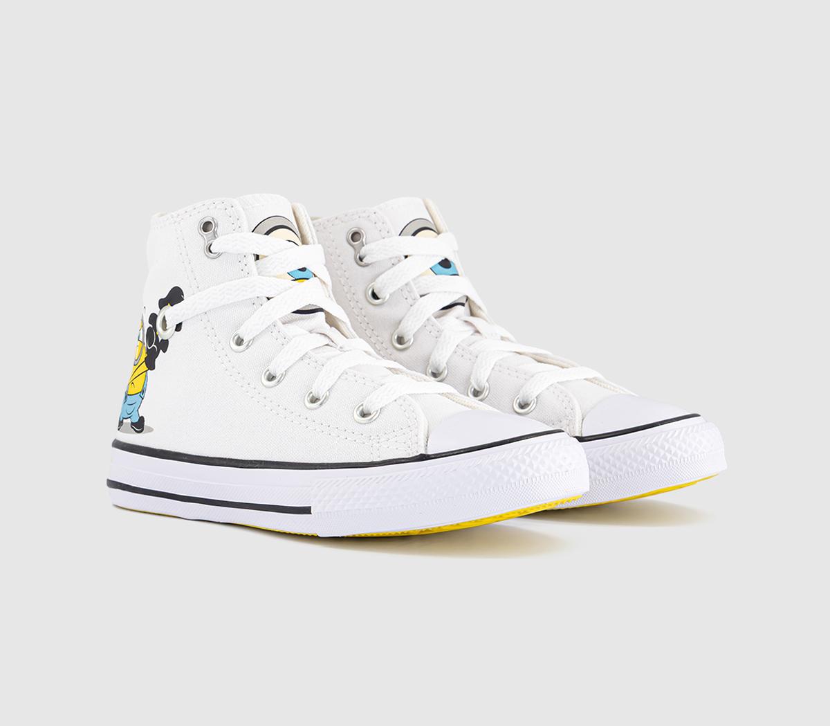 ConverseAll Star Hi Kids TrainersMinions White Yellow White
