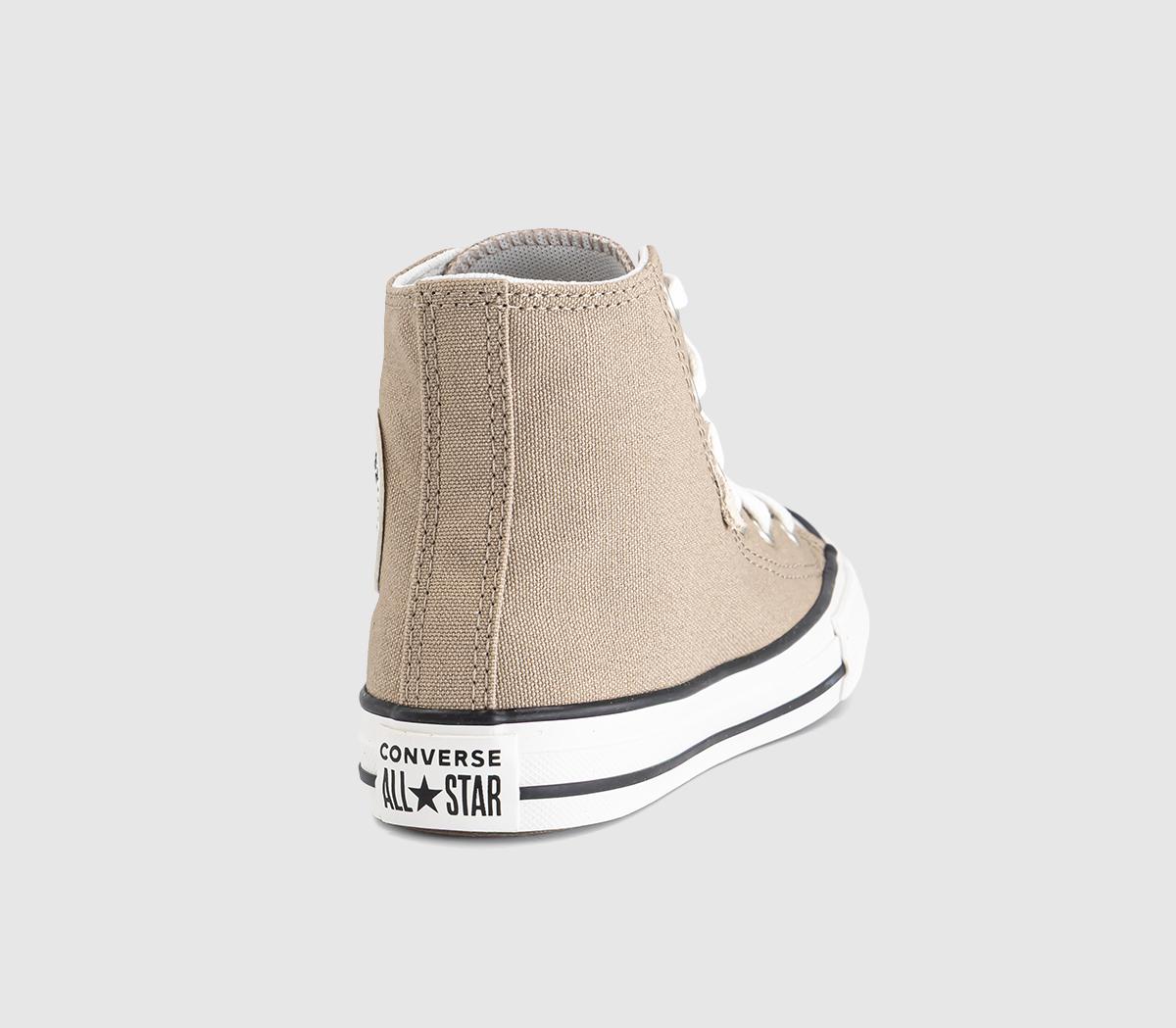 ConverseAll Star Hi Mid Sizes TrainersVintage Cargo White Black