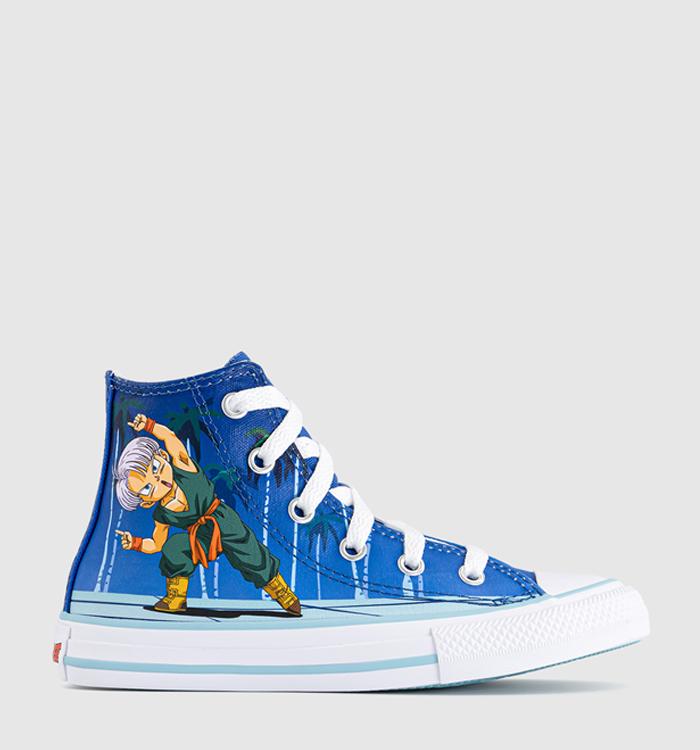 Converse Converse x Dragon Ball Z All Star Hi Mid Sizes Trainers Dragonball Z Leisure Time White Lapis Blue