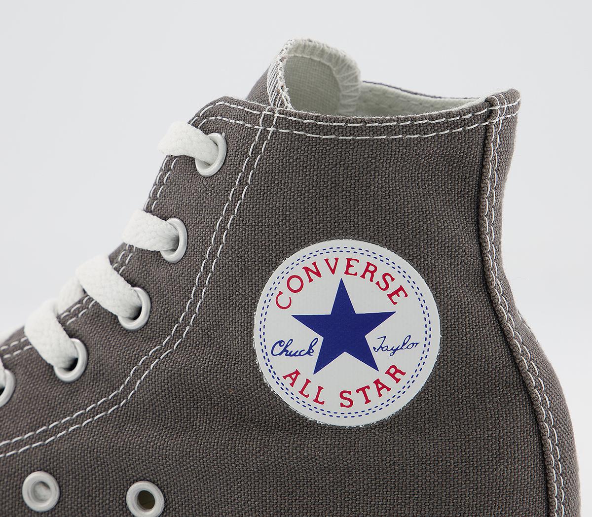 Converse All Star Hi Mid Sizes Charcoal - Unisex