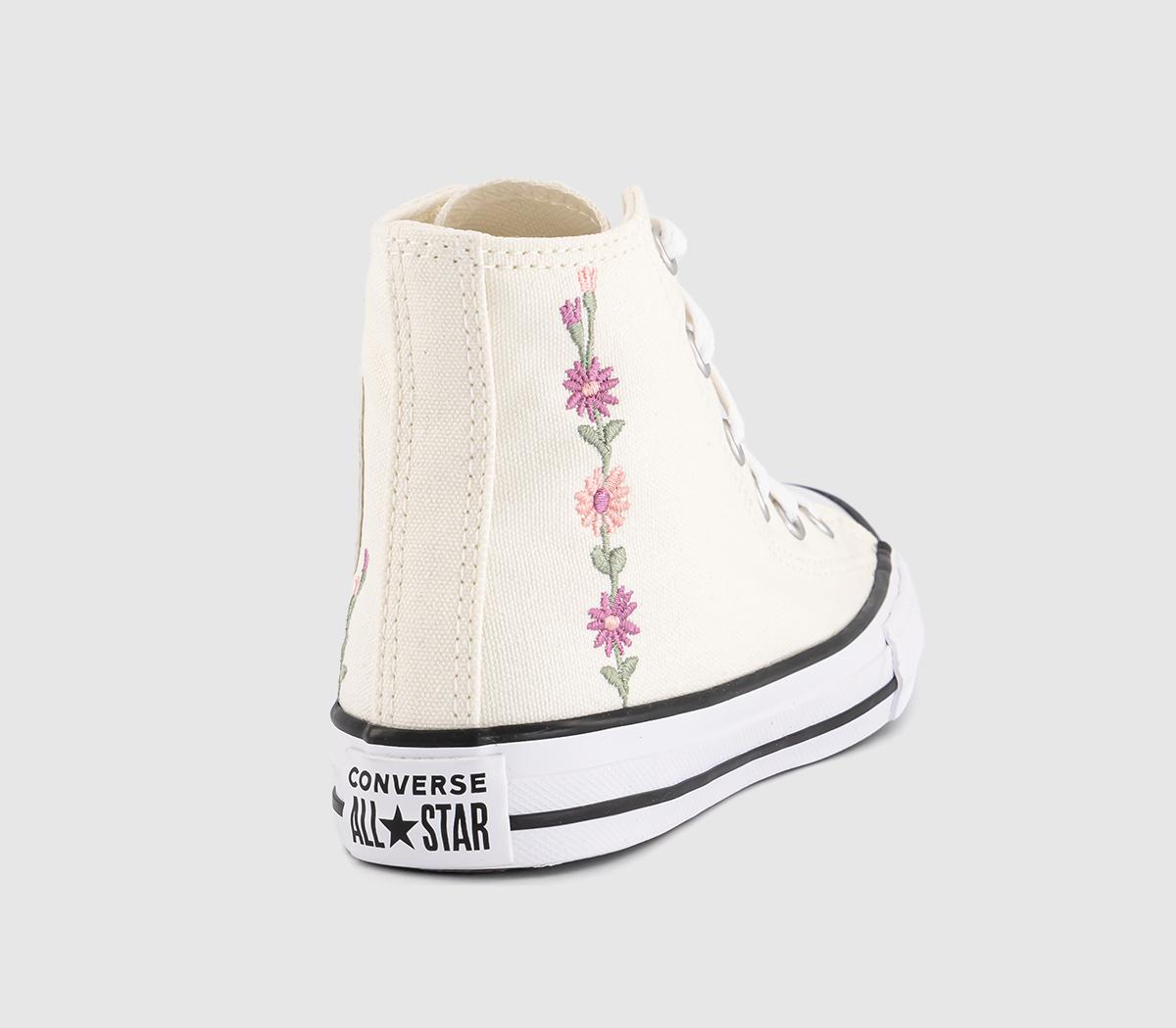 ConverseAll Star Hi Mid Size Trainers ConverseAll Star Hi Mid Size TrainersEgret Light Jellyfish Jitter