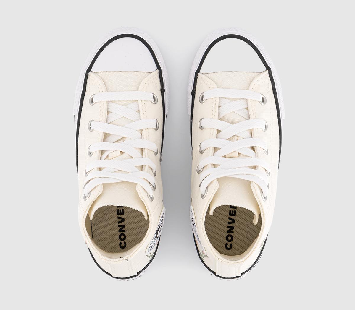 ConverseAll Star Hi Mid Size Trainers ConverseAll Star Hi Mid Size TrainersEgret Light Jellyfish Jitter
