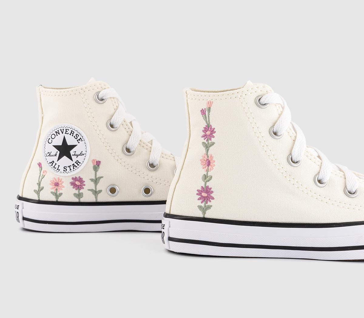 ConverseAll Star Hi Mid Size Trainers ConverseAll Star Hi Mid Size TrainersEgret Light Jellyfish Jitter