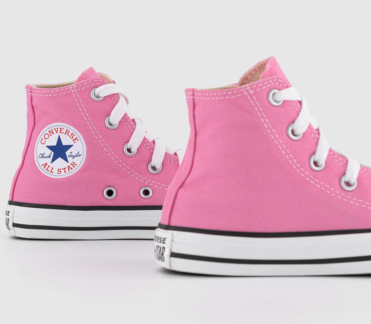 ConverseAll Star Hi Mid SizesPink Canvas