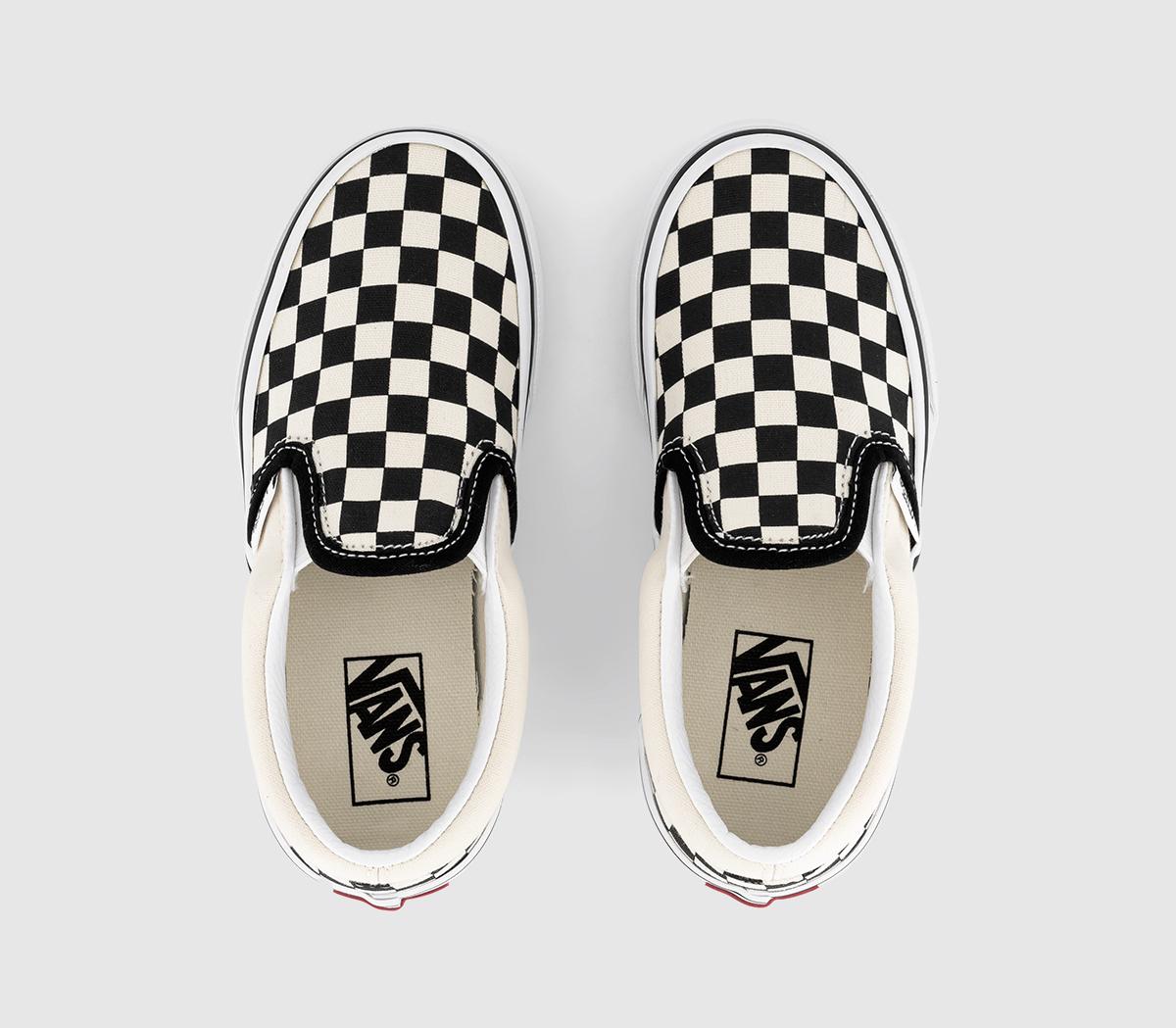 VansClassic Slip On Trainers Kids VansClassic Slip On Trainers KidsBlack White Checkerboard