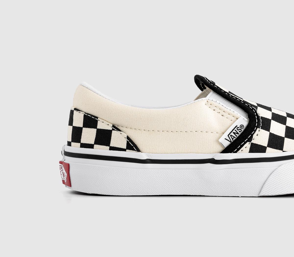 VansClassic Slip On Trainers Kids VansClassic Slip On Trainers KidsBlack White Checkerboard