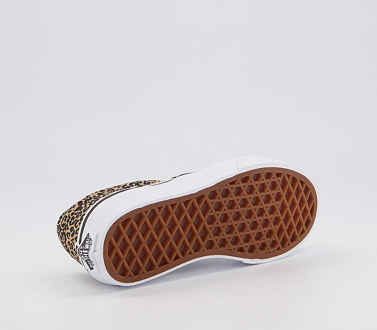 Vans Classic Slip On Kids Trainers Vans Classic Slip On Kids Trainers Leopard Black