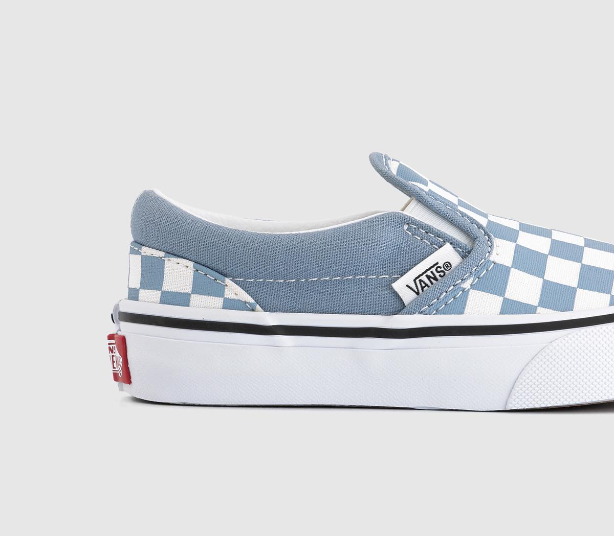 Vans Classic Slip On Trainers Kids Color Theory Checkerboard Dusty