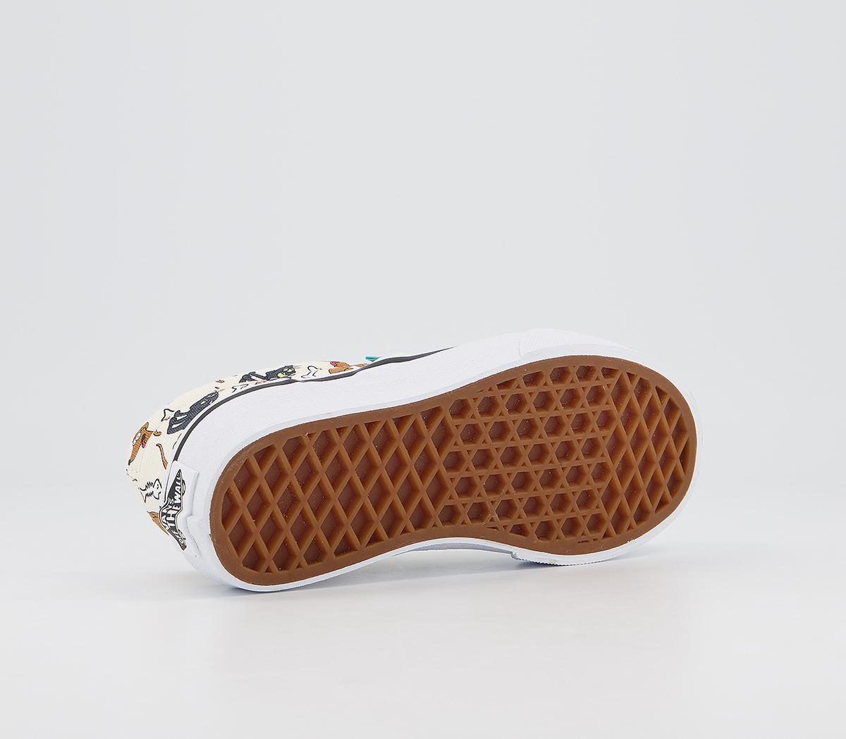 VansClassic Slip On Kids TrainersThe Simpsons Family Pets