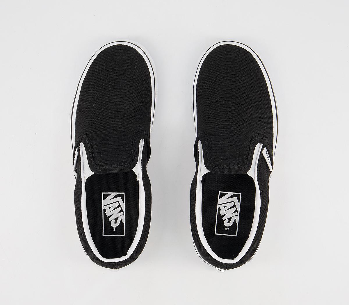 Vans Classic Slip On Kids Trainers Vans Classic Slip On Kids Trainers Rainbow Black Checkerboard