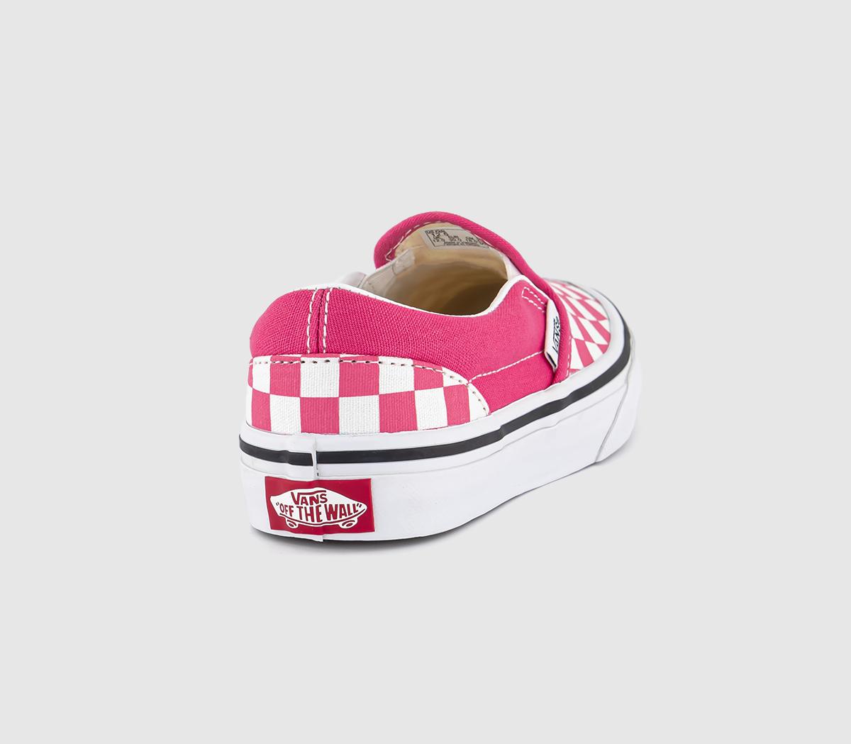 VansClassic Slip On KidsColor Theory Checkerboard Honeysuckle