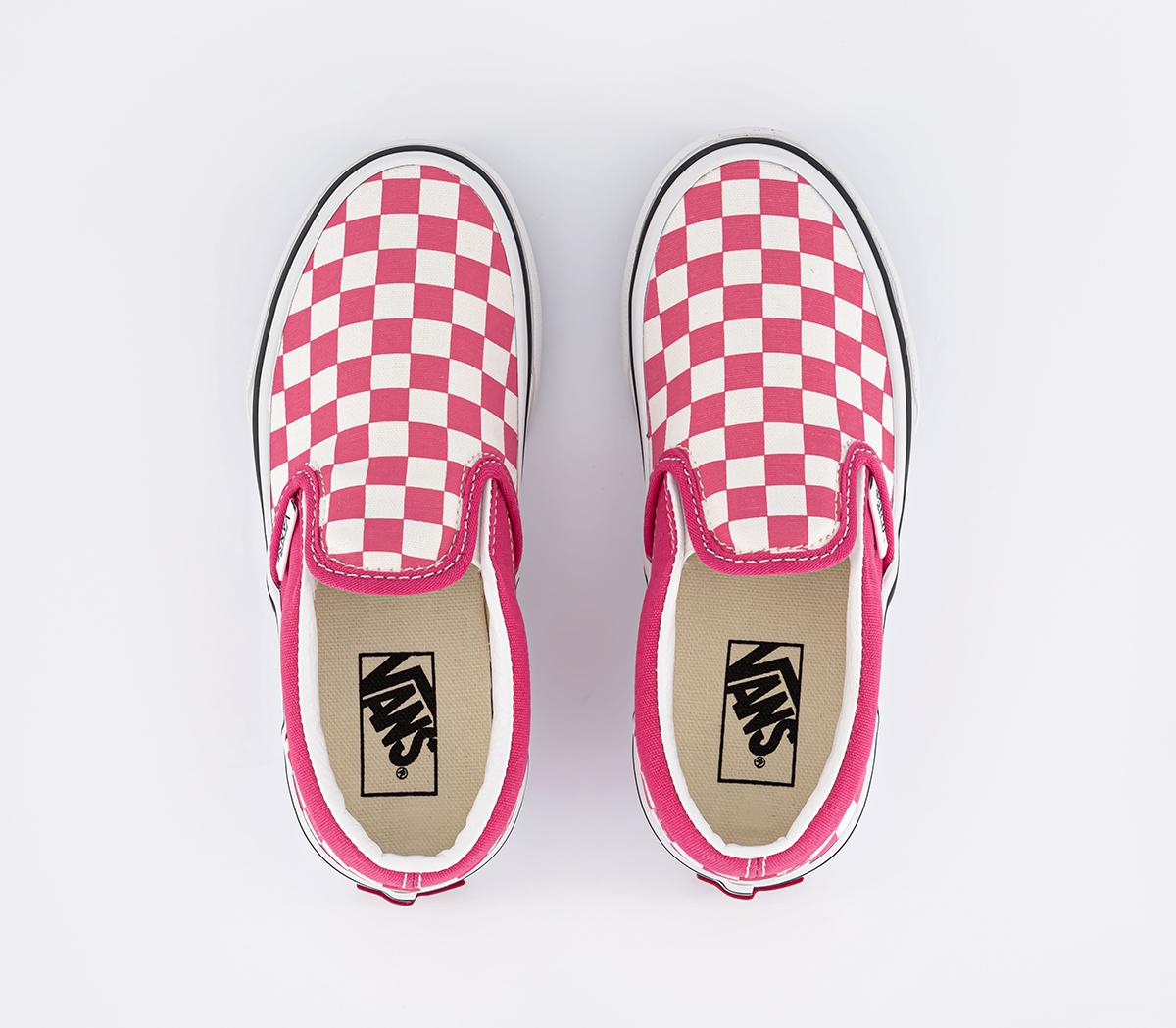 VansClassic Slip On KidsColor Theory Checkerboard Honeysuckle