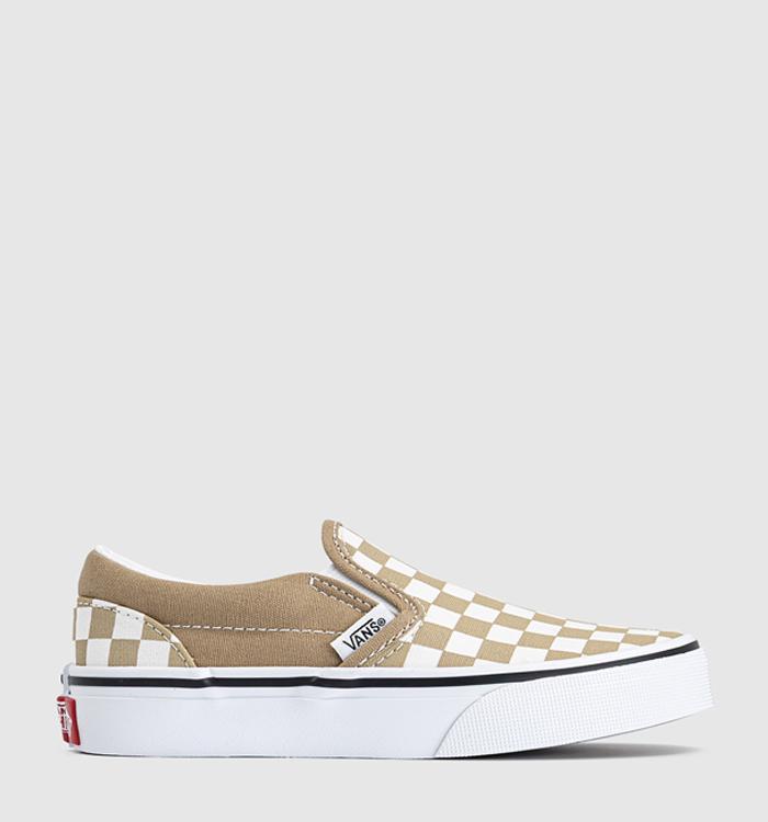 Vans Classic Slip On Kids Trainers Colour Theory Checkerboard Incense