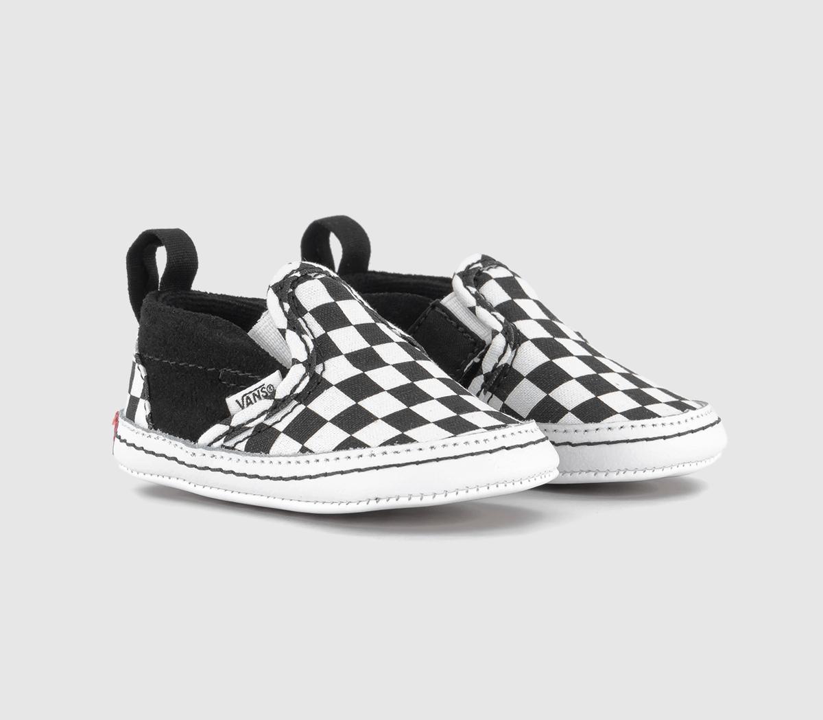 VansClassic Slip On Crib TrainersBlack White Checkerboard