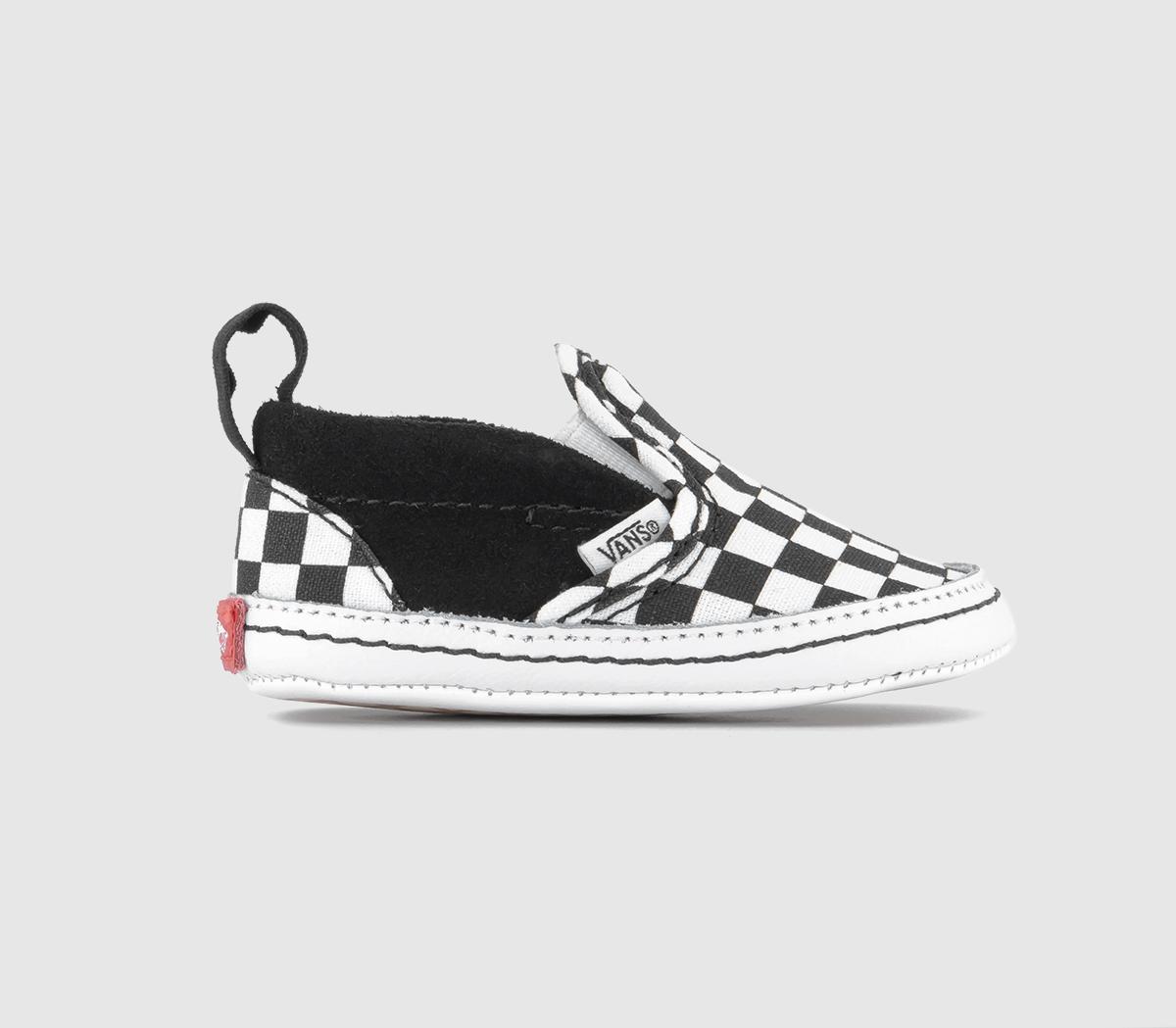 VansClassic Slip On Crib TrainersBlack White Checkerboard