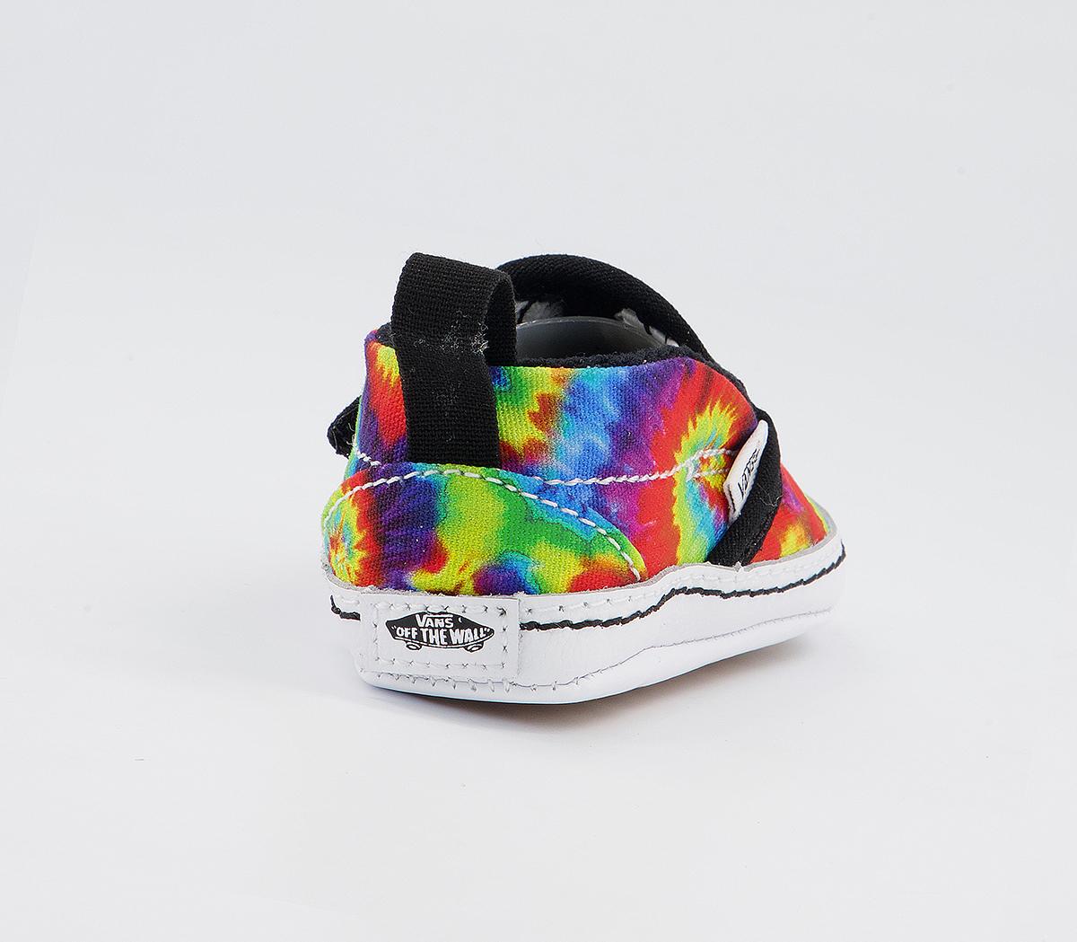Vans Classic Slip On Crib Trainers Vans Classic Slip On Crib Trainers Tie Dye Multi True White