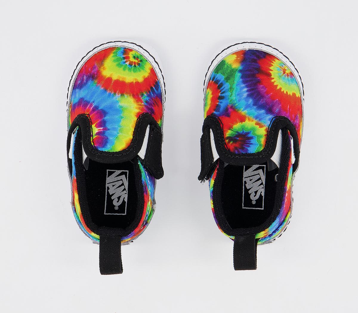 Vans Classic Slip On Crib Trainers Vans Classic Slip On Crib Trainers Tie Dye Multi True White