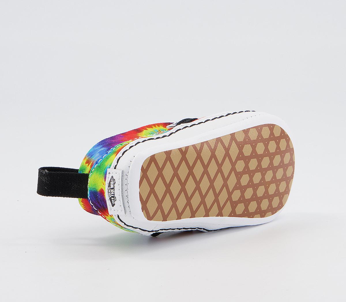 Vans Classic Slip On Crib Trainers Vans Classic Slip On Crib Trainers Tie Dye Multi True White