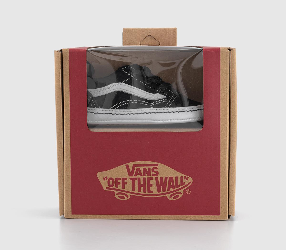Vans Old Skool Crib Trainers Vans Old Skool Crib Trainers Black True White