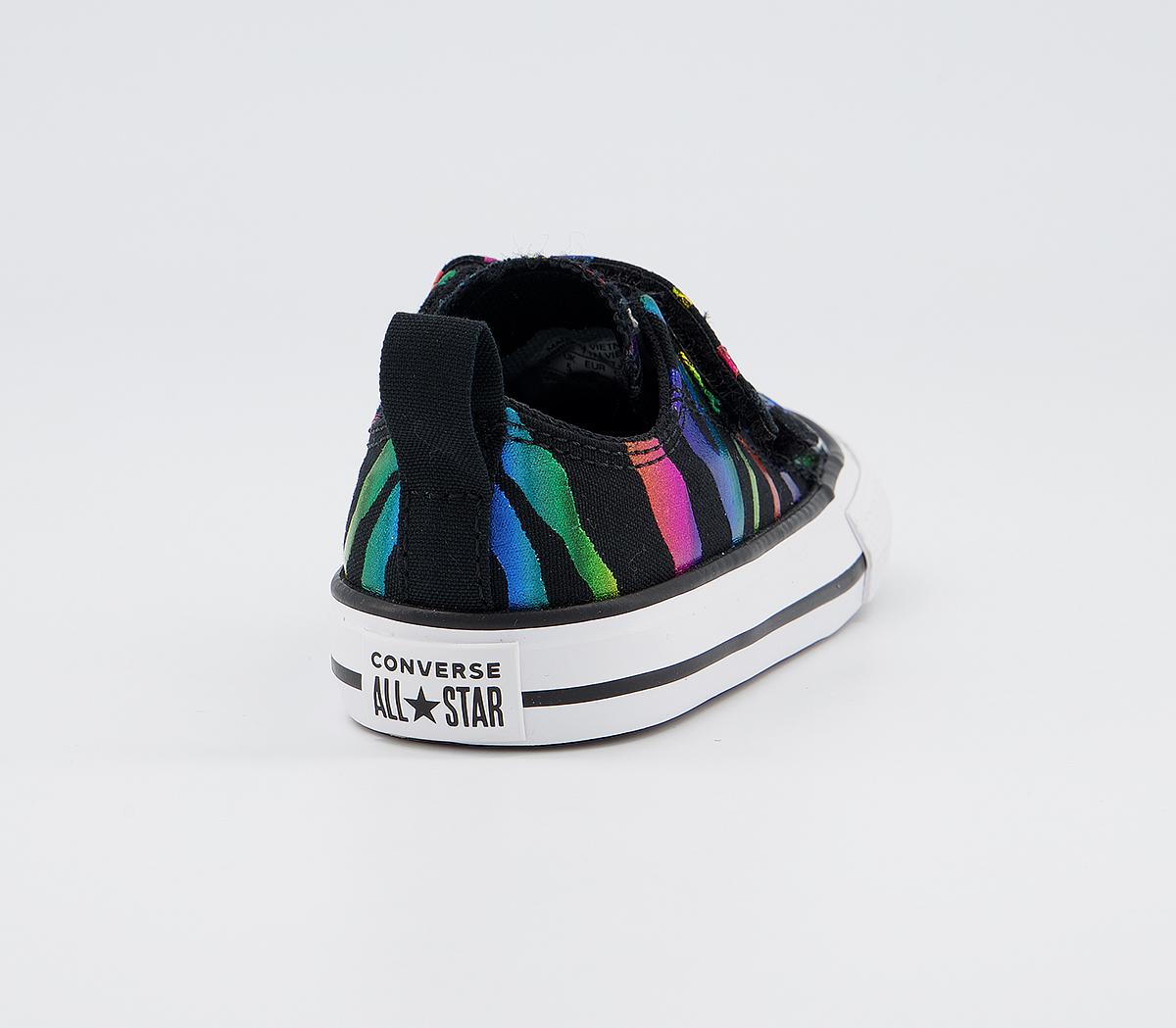 Converse All Star 2vlace Trainers Converse All Star 2vlace Trainers Black Black White Zebra