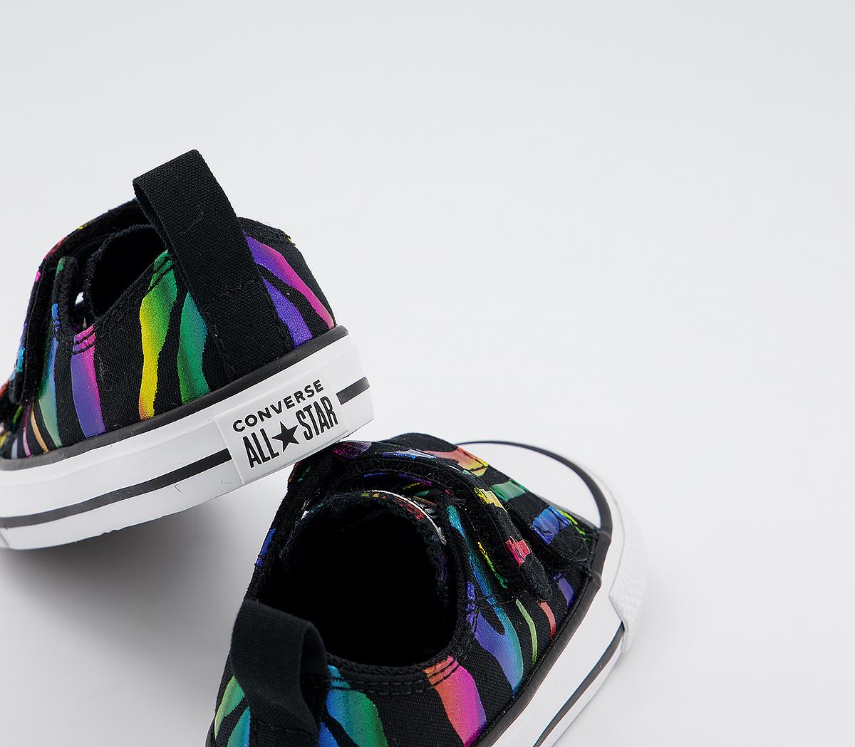 Converse All Star 2vlace Trainers Converse All Star 2vlace Trainers Black Black White Zebra